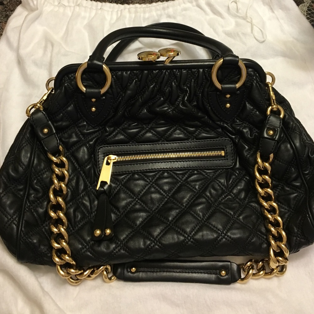 Marc Jacobs Stam Quilted Leather Satchel Bag